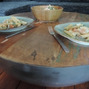 Recept zomerse spelt pasta salade en Review By Boo tafel