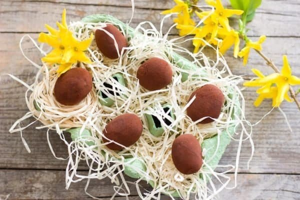 Paaseitjes chocolade truffel Paaseitjes chocolade truffel