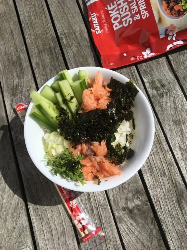 Sushi Bowl met Saitaku Sushi Bowl met Saitaku